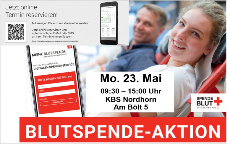 Read more about the article Blutspendeaktion<br>Montag, den 23.05.2022<br>09:30 – 15:00 Uhr