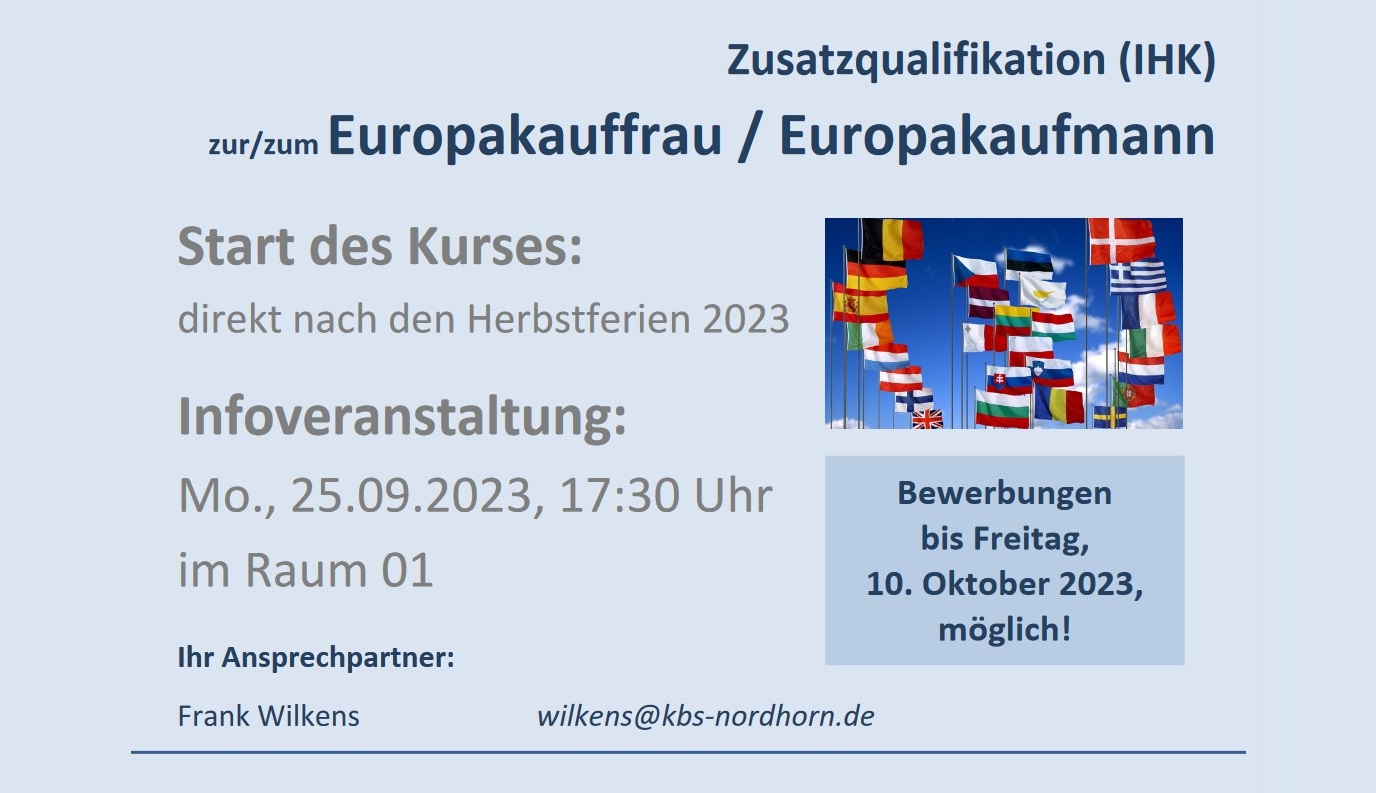 You are currently viewing Zusatzqualifikation (IHK) zur/zum <br>Europakauffrau / Europakaufmann